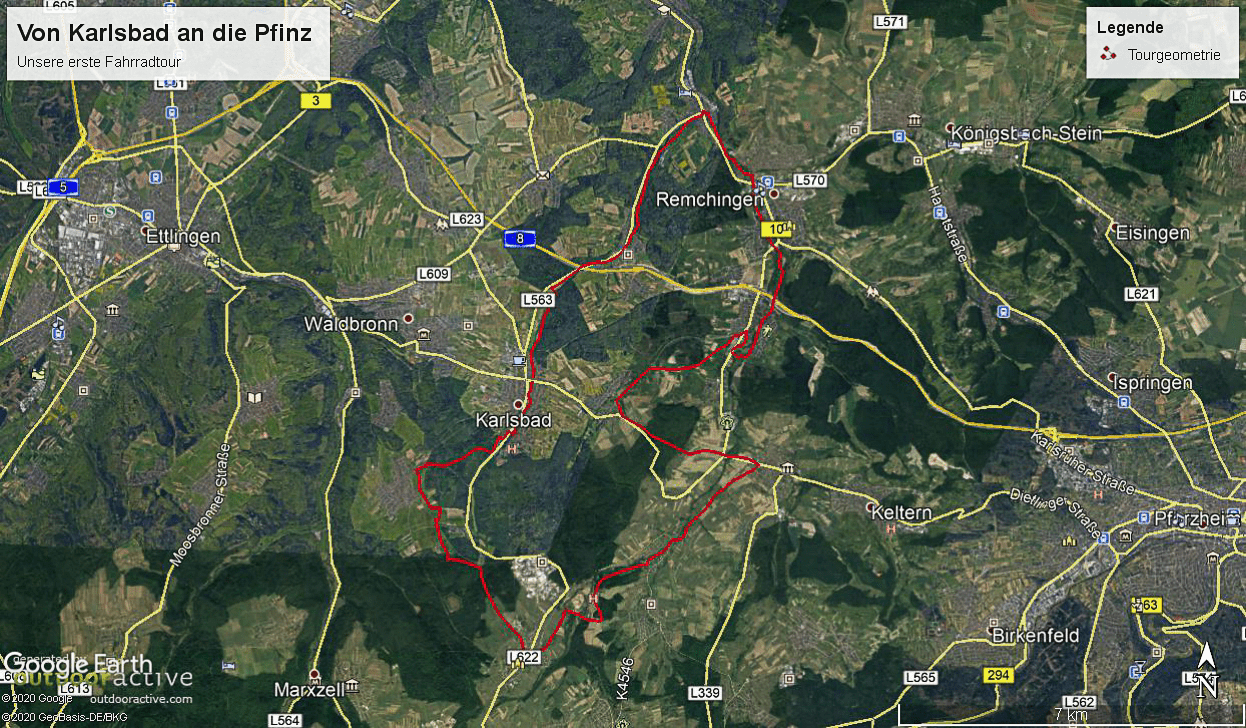 Von Karlsbad an die Pfinz